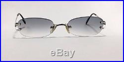 100% Authentic Cartier Sunglass Vintage Collection Platinum Classic C Eyeglasses