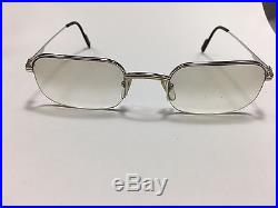 100% Authentic Cartier Sunglass Vintage Collection Platinum With Gold Eyeglasses