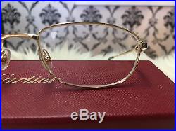 100% Authentic CARTIER gold eyeglass frame