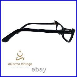 1950S Vintage Eyeglasses Made In France Unknown Brand Black Frame Unusual