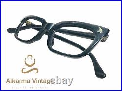 1950S Vintage Eyeglasses Size 48-20 Made In France Unknown Brand Rare Color
