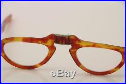 1950/60s Vintage Folding Pierre Cardin/Meyro Orange Tortoise Reading Eyeglasses