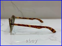 1950's Vintage Cat Eye Sunglasses France Made Tortoise Green Rare Style Mint