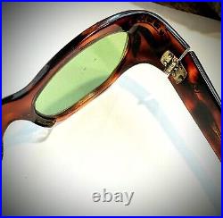 1960's Flux Tortoise Shell Mohican France Glasses 48.1 Grams