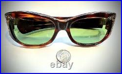 1960's Flux Tortoise Shell Mohican France Glasses 48.1 Grams