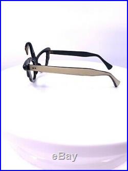 1960s Vintage Cat Eyw Glasses Frame With Swan Shape Made In France (M-25)