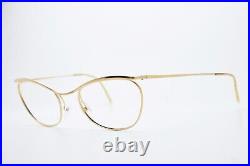 1960s vintage Double Gold Laminate eyeglasses NYLOR Golden glasses Cat-Eye Frame