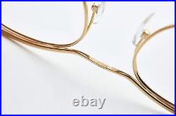 1960s vintage Double Gold Laminate eyeglasses NYLOR Golden glasses Cat-Eye Frame