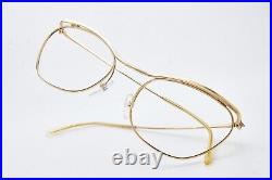 1960s vintage Double Gold Laminate eyeglasses NYLOR Golden glasses Cat-Eye Frame