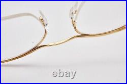 1970s vintage eyeglasses NYLOR cat eye golden frame golden glasses cat-eye