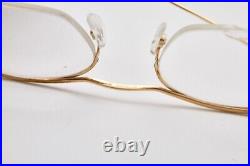 1970s vintage eyeglasses NYLOR cat eye golden frame golden glasses cat-eye