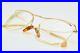 1970s vintage gold cat eye eyeglasses NYLOR double gold laminate eyeglasses