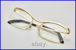 1970s vintage gold eyeglasses SL 3-19 Cat Eye Half Frame Gold Filled Frame