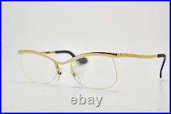 1970s vintage gold eyeglasses SL 3-19 Cat Eye Half Frame Gold Filled Frame