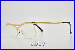 1970s vintage gold eyeglasses SL 3-19 Cat Eye Half Frame Gold Filled Frame