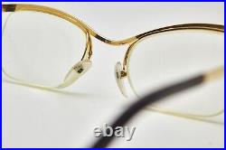 1970s vintage gold eyeglasses SL 3-19 Cat Eye Half Frame Gold Filled Frame