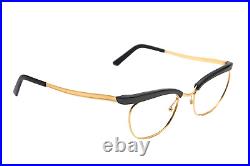 1970s vintage gold plated eyeglasses SL Green Cat-Eye Eyeglasses Frame Women