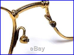1980s Vintage Fred Lunettes Artimon Gold Plated Eye Glasses (571563/53-19-140)