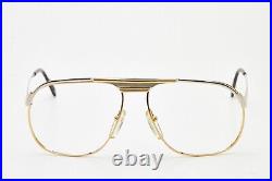 1980s vintage eyeglasses ESSILOR 2371 G/S Oversized eyeglasses pilot frame