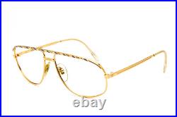 1980s vintage eyeglasses NINA RICCI Paris gold aviator pilot glasses gold frame