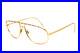 1980s vintage eyeglasses NINA RICCI Paris gold aviator pilot glasses gold frame