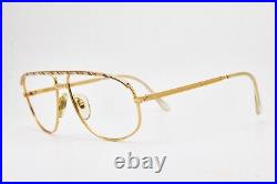 1980s vintage eyeglasses NINA RICCI Paris gold aviator pilot glasses gold frame