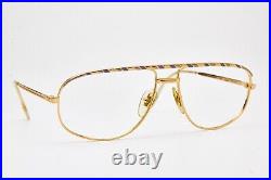 1980s vintage eyeglasses NINA RICCI Paris gold aviator pilot glasses gold frame