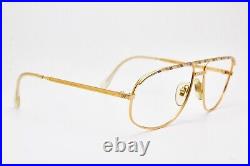 1980s vintage eyeglasses NINA RICCI Paris gold aviator pilot glasses gold frame