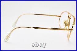 1980s vintage eyeglasses NINA RICCI Paris gold aviator pilot glasses gold frame