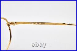 1980s vintage eyeglasses NINA RICCI Paris gold aviator pilot glasses gold frame