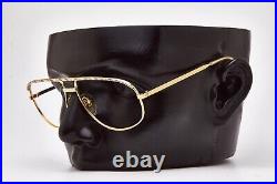 1980s vintage eyeglasses NINA RICCI Paris gold aviator pilot glasses gold frame