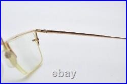 1980s vintage gold eyeglasses LOGO PARIS 0808 golden frame golden eyeglasses