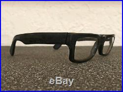 520$ Vintage New ALAIN MIKLI Paris Thick Anthracite mineral Frame Eyeglasses