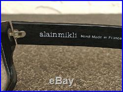 520$ Vintage New ALAIN MIKLI Paris Thick Anthracite mineral Frame Eyeglasses