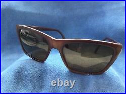 58mm VINTAGE BAUSCH & LOMB RAY-BAN FRANCE BROWN CATS 3000 SUNGLASSES B-15 LENSES