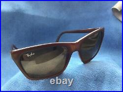 58mm VINTAGE BAUSCH & LOMB RAY-BAN FRANCE BROWN CATS 3000 SUNGLASSES B-15 LENSES