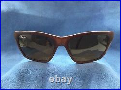 58mm VINTAGE BAUSCH & LOMB RAY-BAN FRANCE BROWN CATS 3000 SUNGLASSES B-15 LENSES