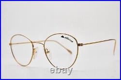 80 Vintage Eyewear ELLESSE LIGHT 5 51 Gold Metal Frame Oval Eyeglasses