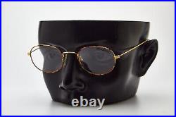 80 Vintage Eyewear ELLESSE LIGHT 9 48 Gold/Tortoise Metal Frame Oval Eyeglasses