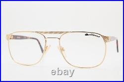 80 Vintage Eyewear ELLESSE LS1019 57-19 Gold/Brown Frame Eyeglasses