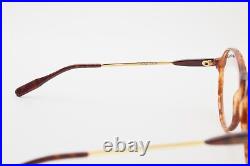 80 Vintage Eyewear ELLESSE LS P12 56-16 Gold/Brown Frame Eyeglasses Hipster