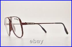 80's Vintage ELLESSE LS CARBONE 11 58 Brown Tortoise Frame Eyewear Eyeglasses