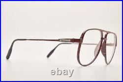 80's Vintage ELLESSE LS CARBONE 11 58 Brown Tortoise Frame Eyewear Eyeglasses