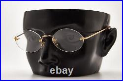 80's Vintage GRASSET G-METAL GLASS F10 Rimless Metal Frame Eyewear Eyeglasses