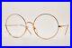 80’s Vintage GRASSET G-METAL ZOUZOU 50 Round Gold Metal Frame Eyewear Eyeglasses