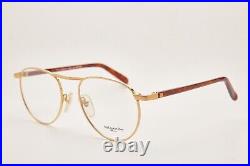 80's Vintage GUY LAROCHE PARIS GL2194 Gold/Brown Metal Frame Eyewear Eyeglasses