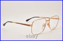 80's Vintage GUY LAROCHE PARIS Gl2206 Gold/Brown Metal Frame Eyewear Eyeglasses