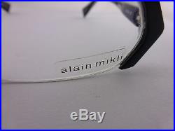 ALAIN MIKLI Eyeglsses frame. Black Style Eyeglasses Mod. A0474 Hand Made France