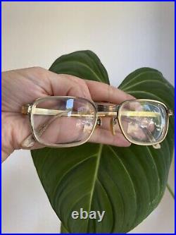 AMOR 140 France Vintage 50s Gold Filled Fashion Eyeglasses Frames 20mm Read