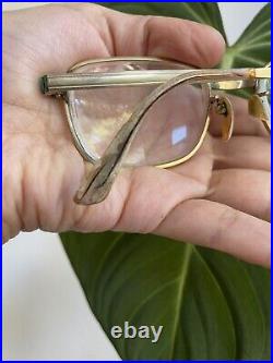 AMOR 140 France Vintage 50s Gold Filled Fashion Eyeglasses Frames 20mm Read